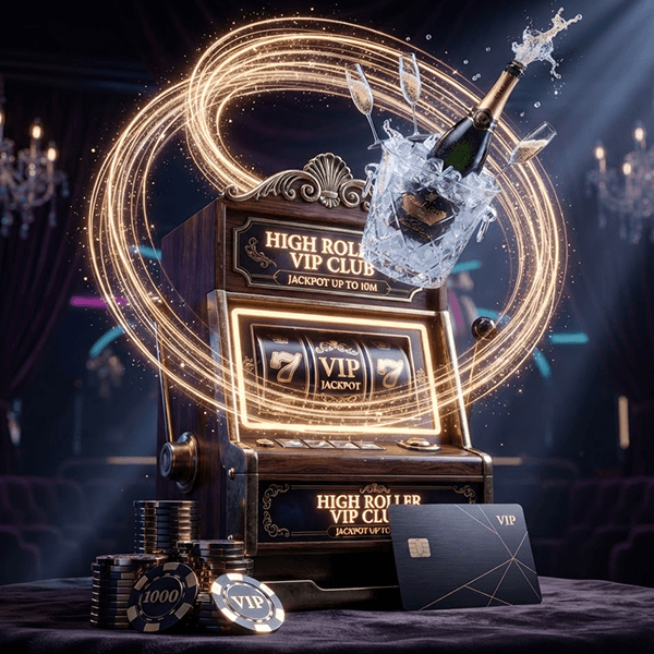 High-end digital casino interface with luxury gaming elements